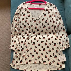 NWT 3/4” sleeve Liz Claiborne Shirt Size Large